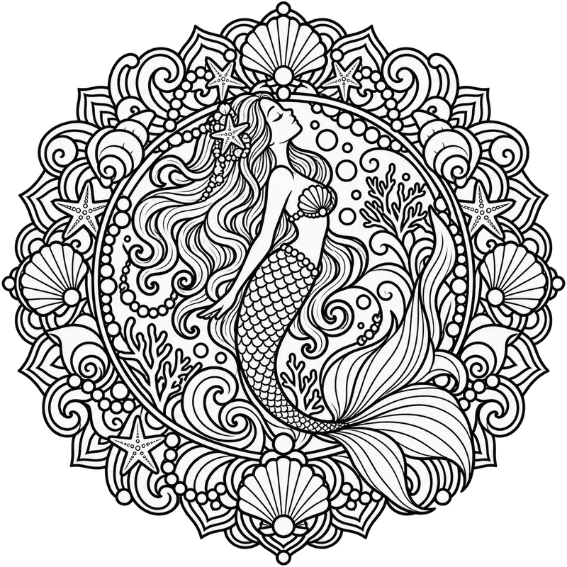 Multi Topic Mandala Coloring Art Creators