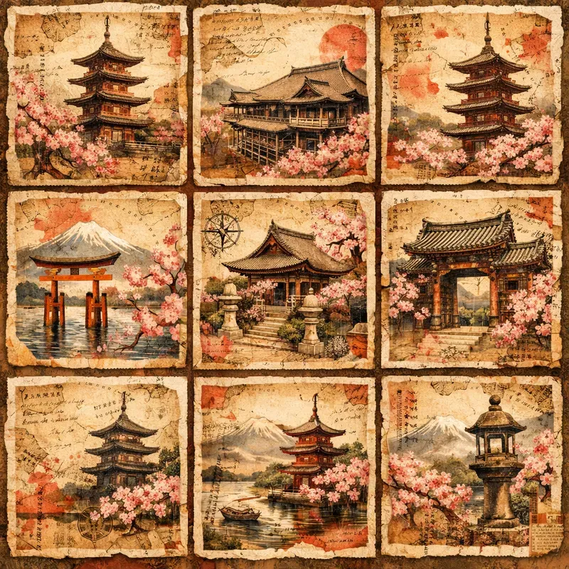 Vintage Map Collage Creators