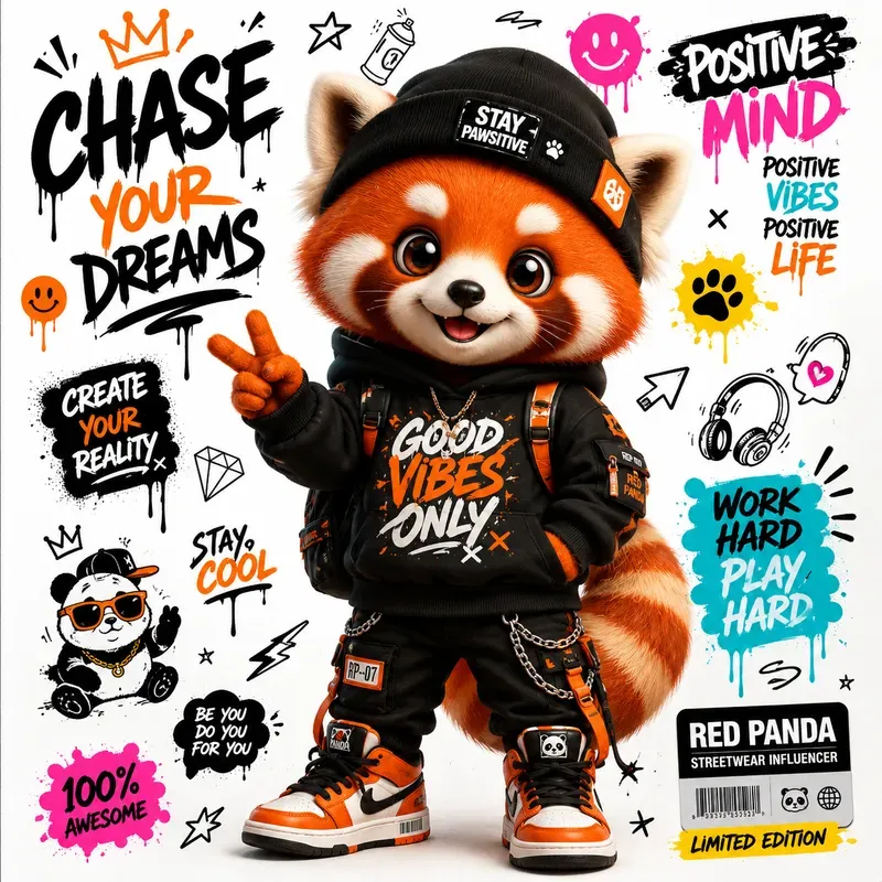Streetwear Mascot Poster Generator