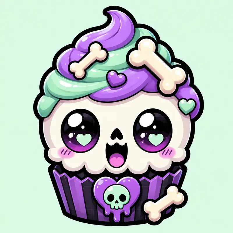 Kawaii Coffin Cake Emotes