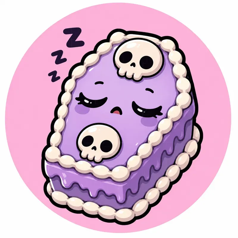 Kawaii Coffin Cake Emotes