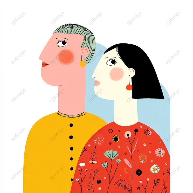 Playful Nordic Folk Illustration Style