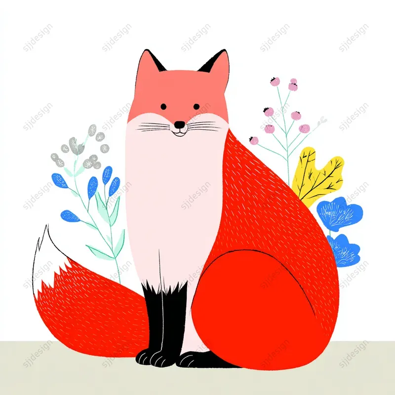 Playful Nordic Folk Illustration Style