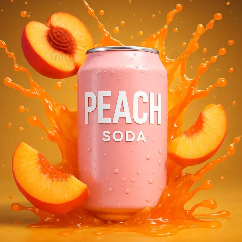 Vibrant Splashy Beverage Product Ads