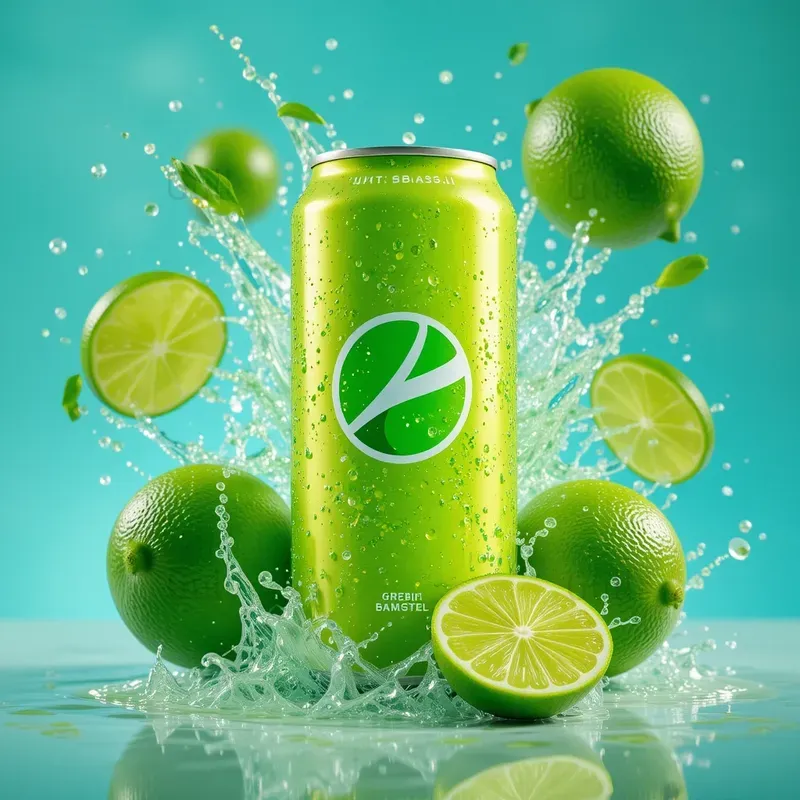Vibrant Splashy Beverage Product Ads