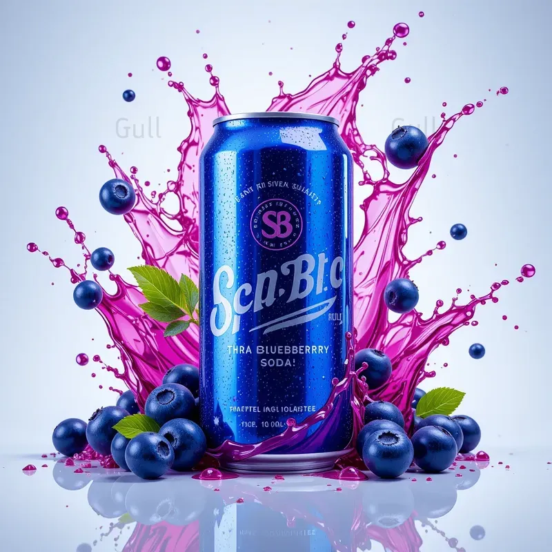 Vibrant Splashy Beverage Product Ads