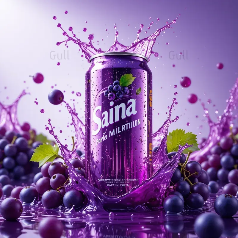 Vibrant Splashy Beverage Product Ads