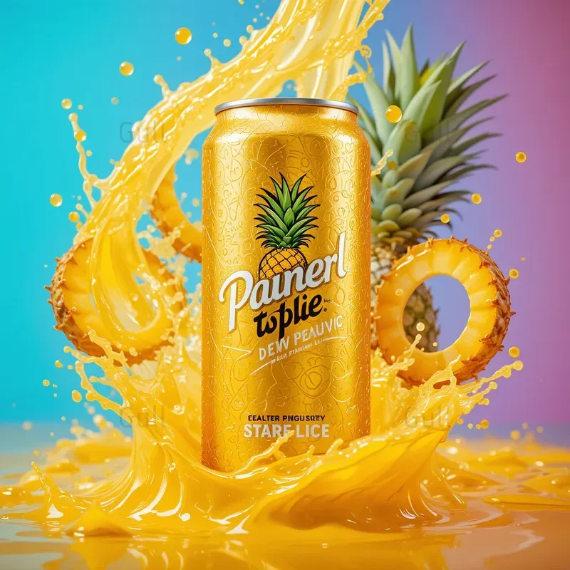 Vibrant Splashy Beverage Product Ads