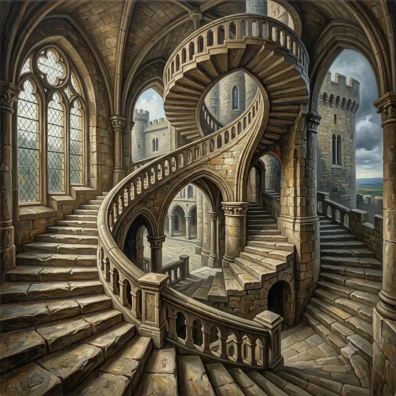 Surreal Optical Illusion Oil Paintings