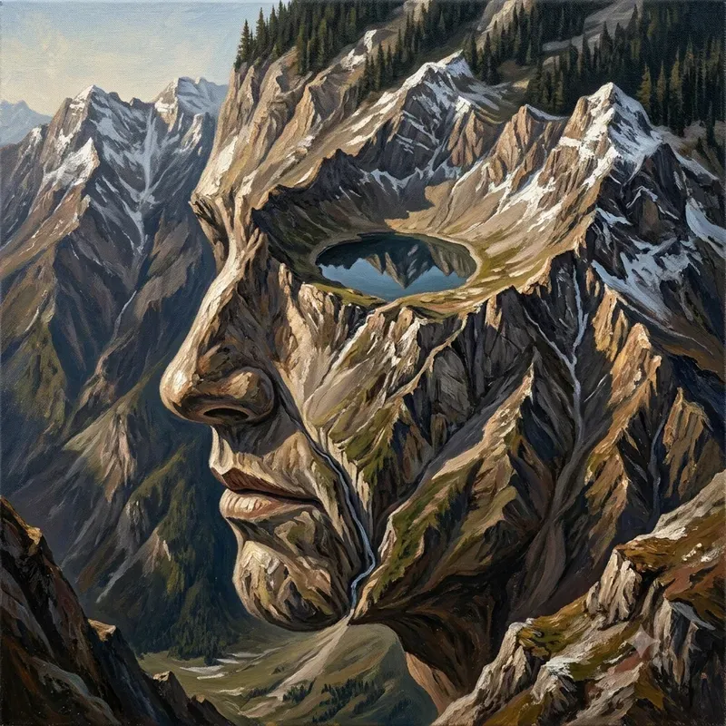 Surreal Optical Illusion Oil Paintings