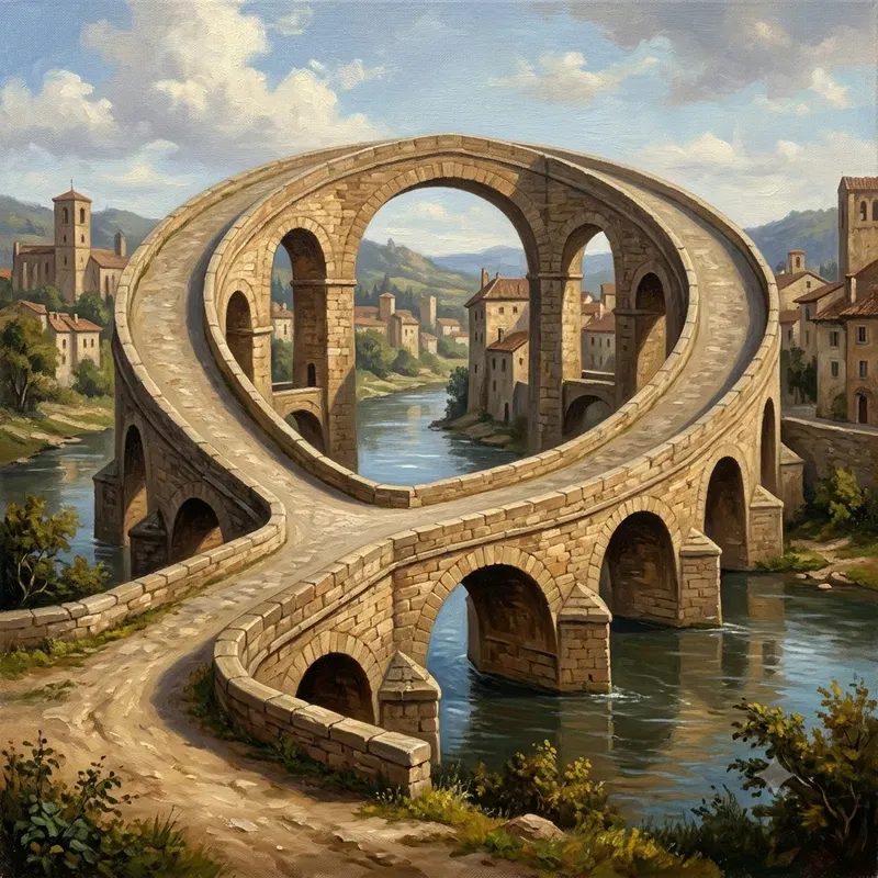 Surreal Optical Illusion Oil Paintings