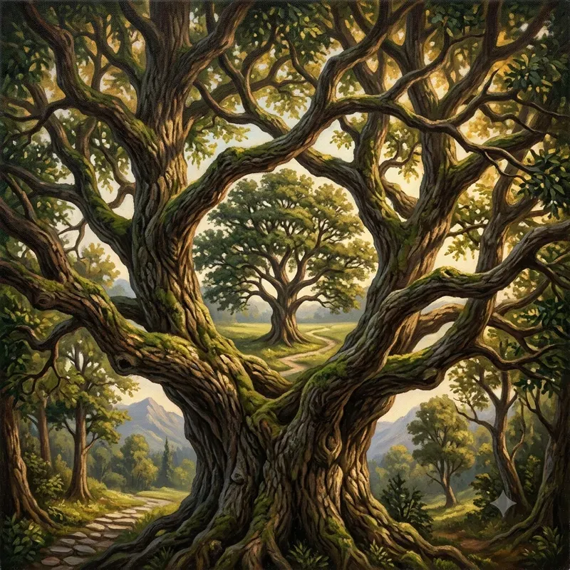 Surreal Optical Illusion Oil Paintings