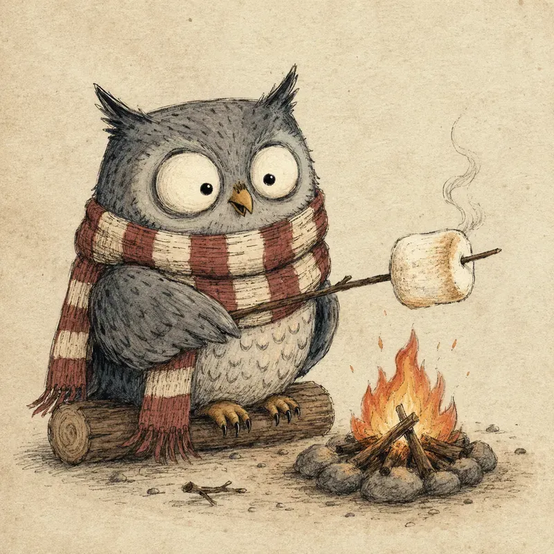 Whimsical Ink Watercolor Animals