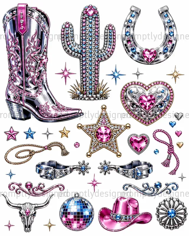Rhinestone Cowgirl Asset Sheets