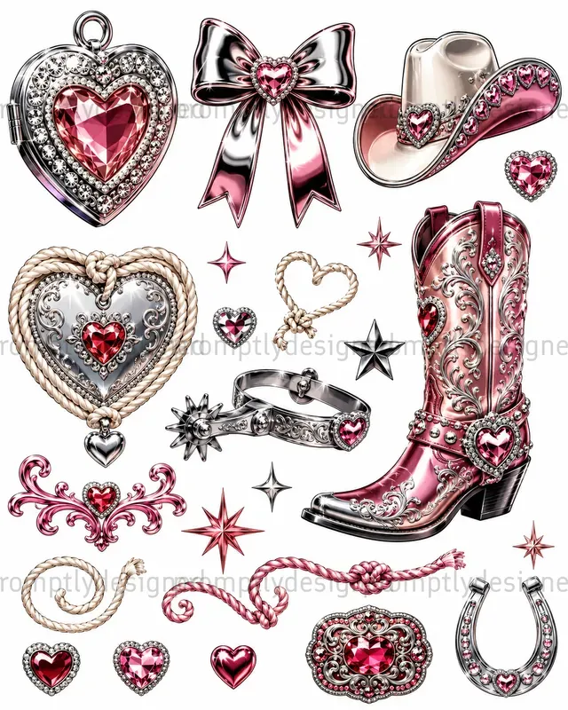 Rhinestone Cowgirl Asset Sheets
