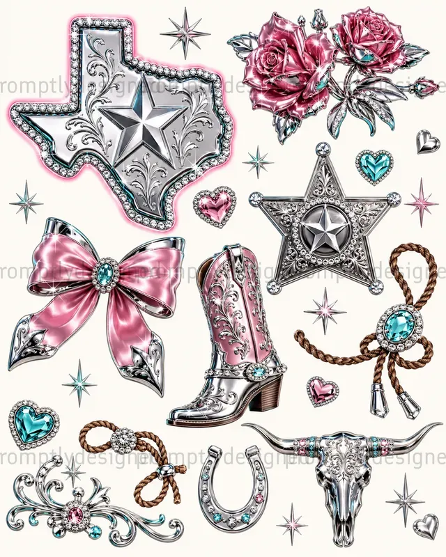 Rhinestone Cowgirl Asset Sheets