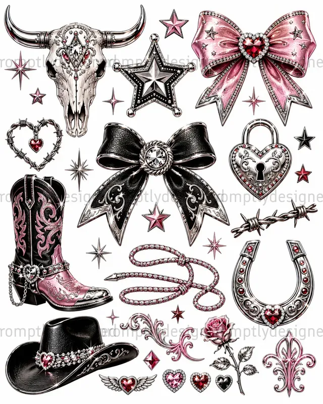Rhinestone Cowgirl Asset Sheets