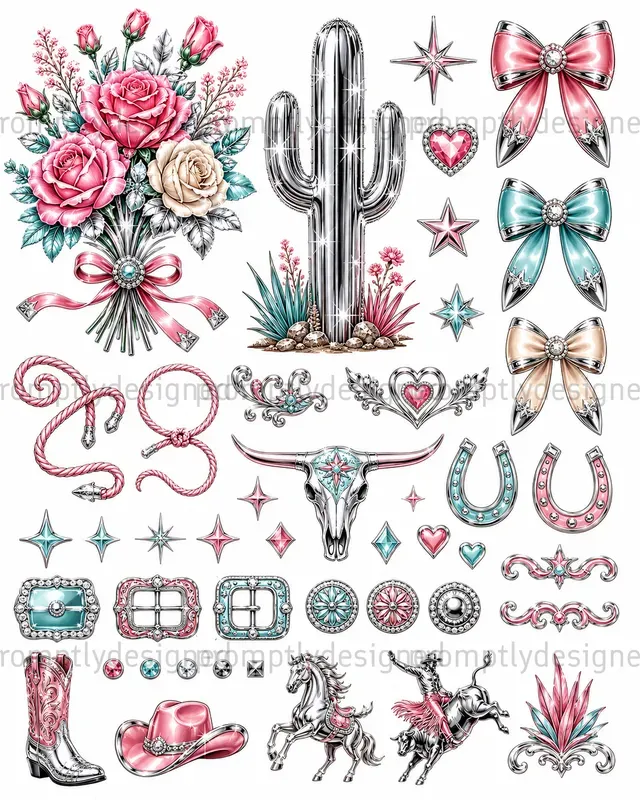 Rhinestone Cowgirl Asset Sheets