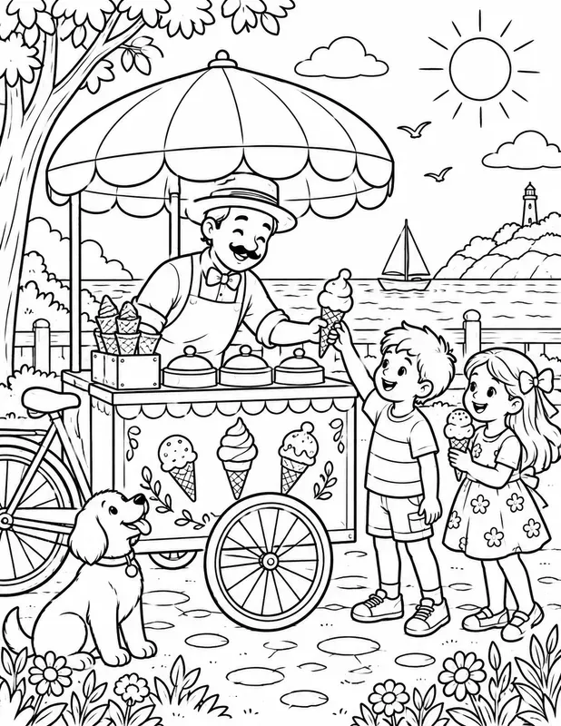 KDP Summer Coloring Pages