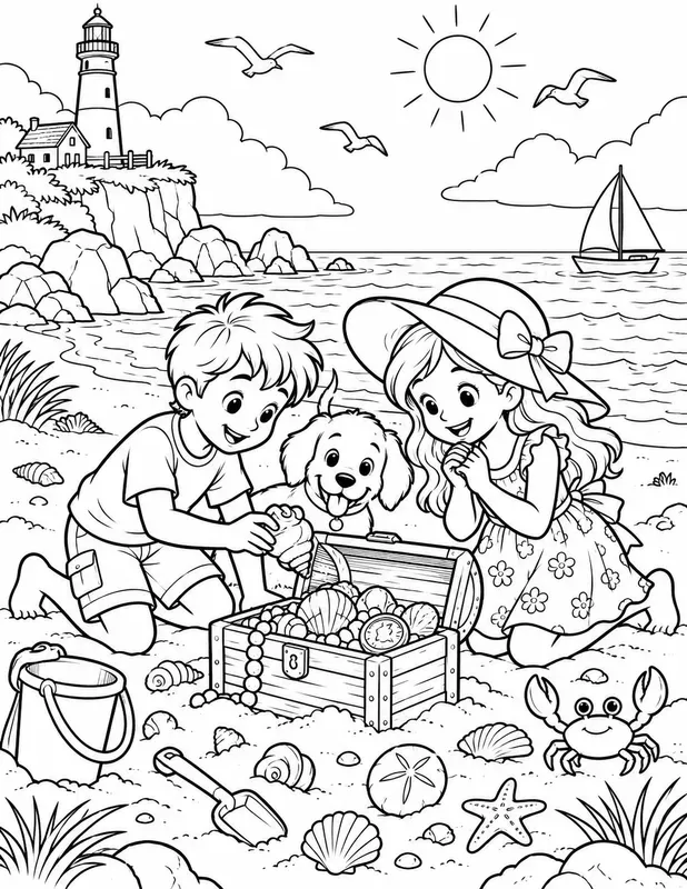 KDP Summer Coloring Pages