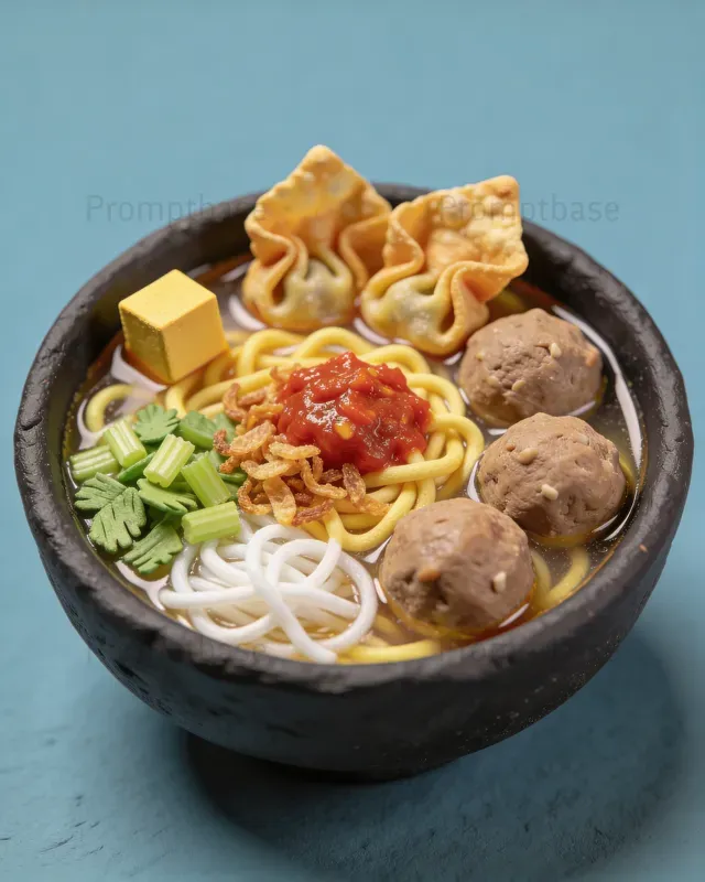 3d Claymorphism Food Miniatures