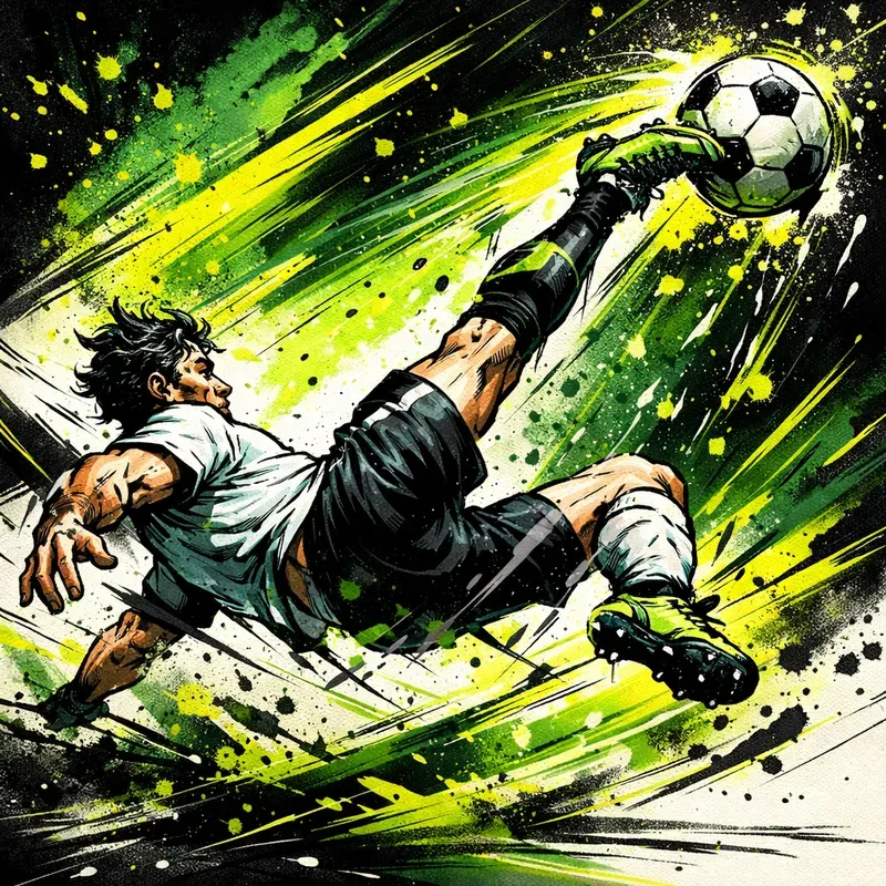 Dynamic Sports Splash Art Generator