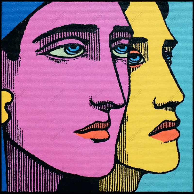Neon Comic Pop Art