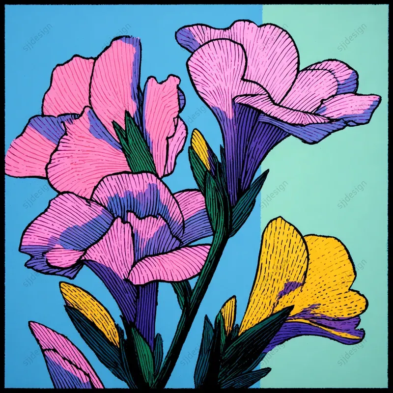 Neon Comic Pop Art