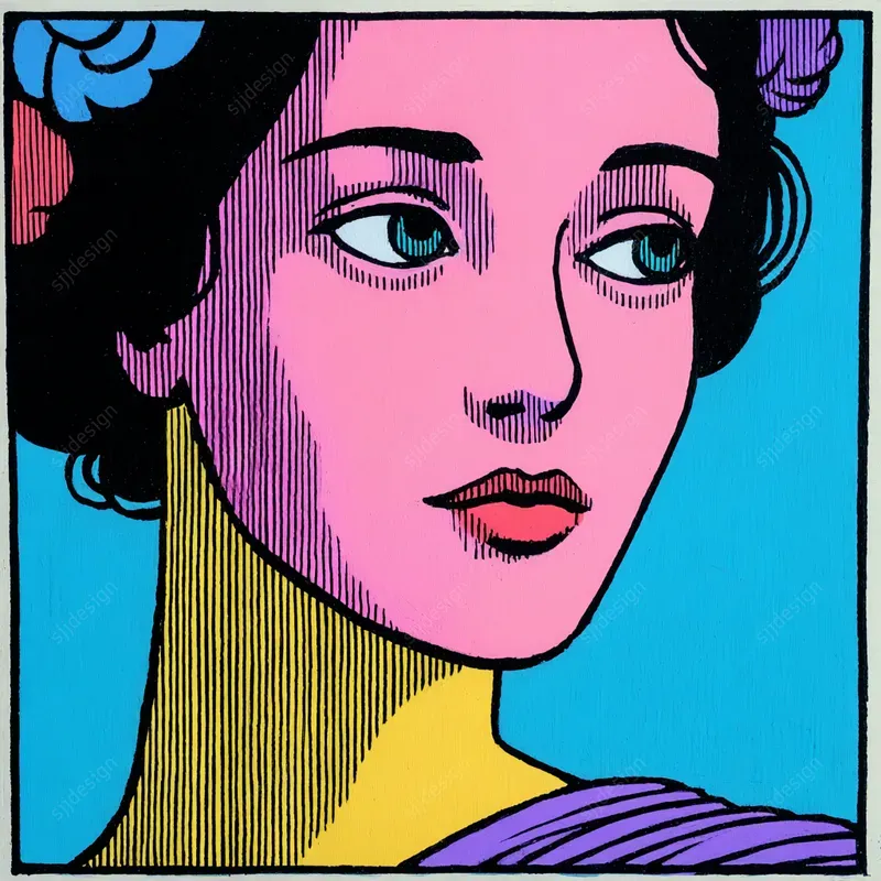 Neon Comic Pop Art