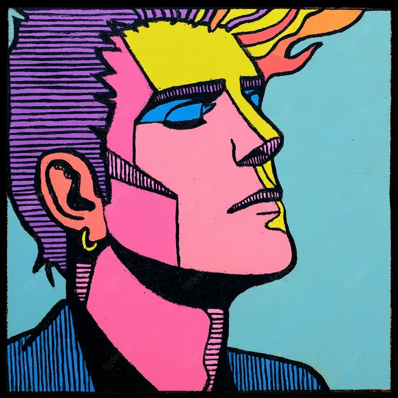 Neon Comic Pop Art