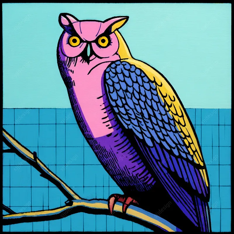 Neon Comic Pop Art