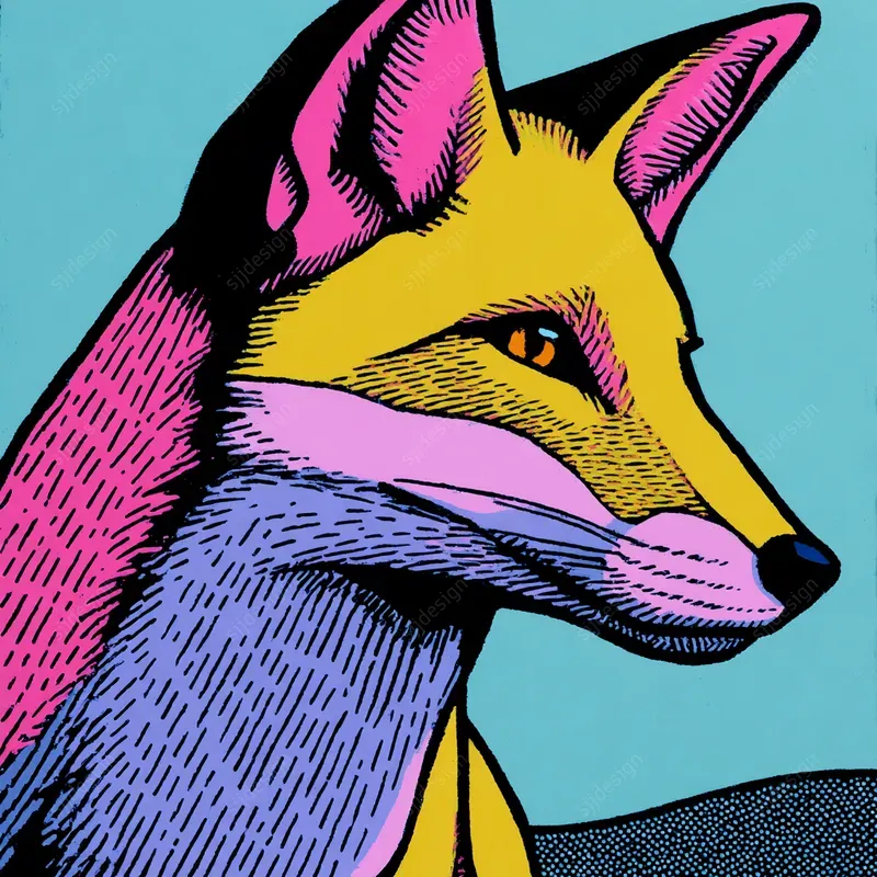 Neon Comic Pop Art