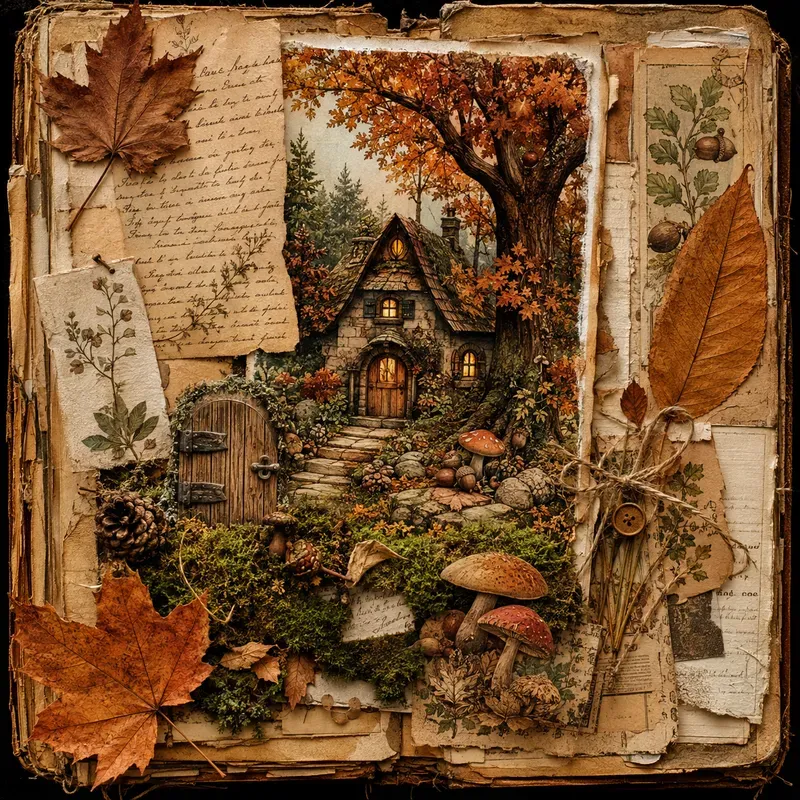 Enchanted Autumn Journal Art