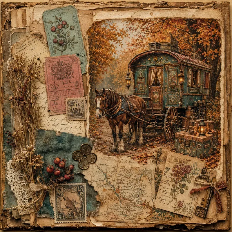 Enchanted Autumn Journal Art
