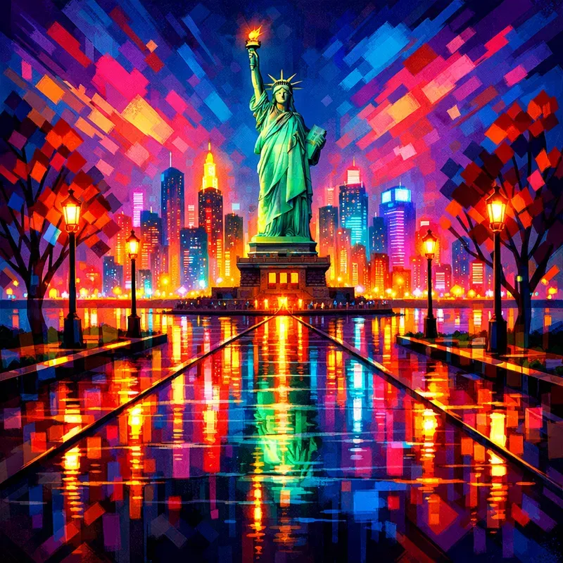 Vivid Landmark Wall Art