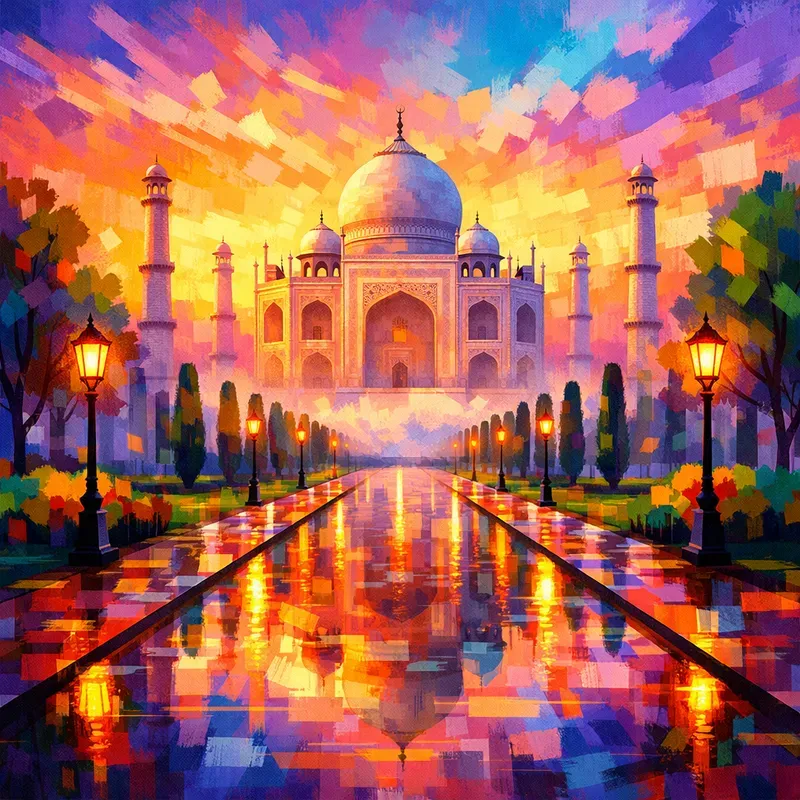 Vivid Landmark Wall Art