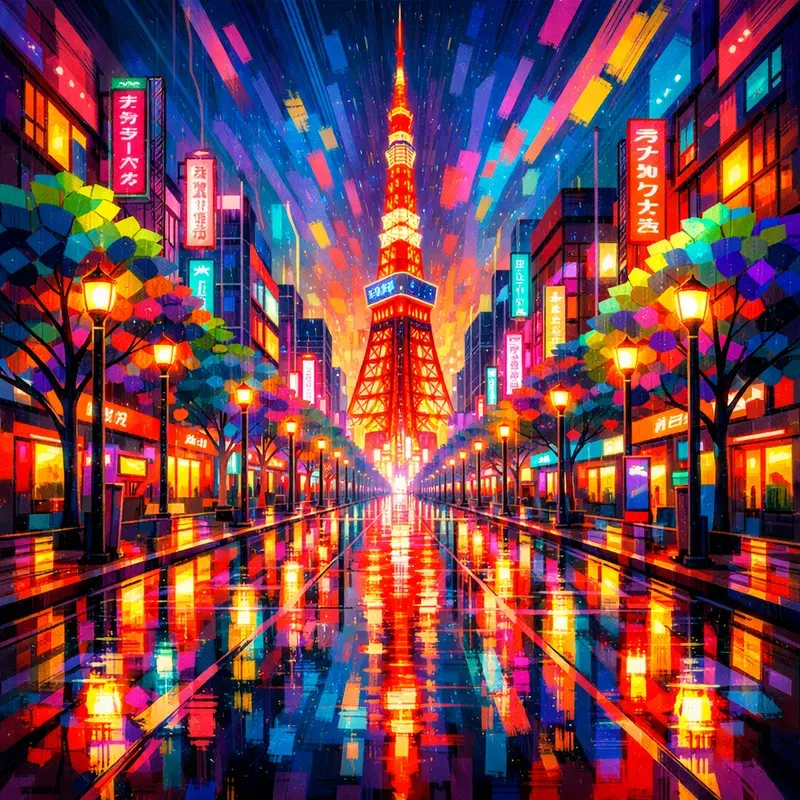 Vivid Landmark Wall Art