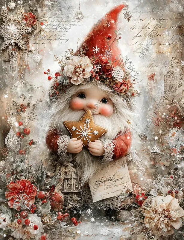 Kawaii Christmas Junk Journal Ephemera