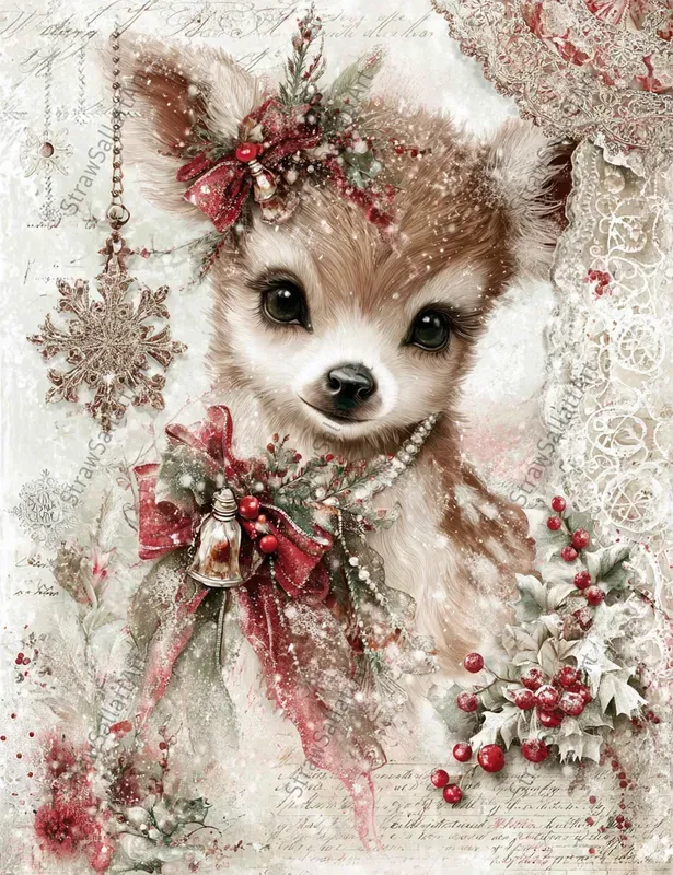 Kawaii Christmas Junk Journal Ephemera