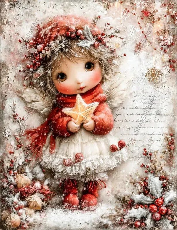 Kawaii Christmas Junk Journal Ephemera
