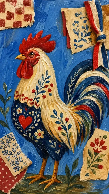 Acrylic French Folk Art Junk Journals