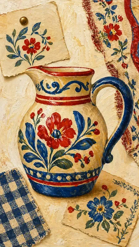 Acrylic French Folk Art Junk Journals