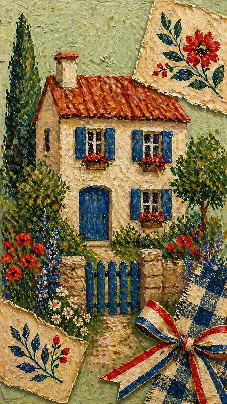 Acrylic French Folk Art Junk Journals