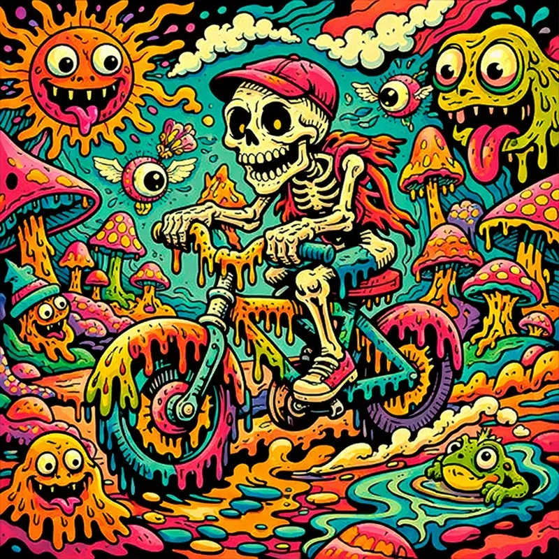 Psychedelic Trippy Cartoon Posters