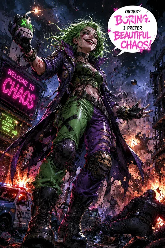 Vibrant And Glossy Comic Characters