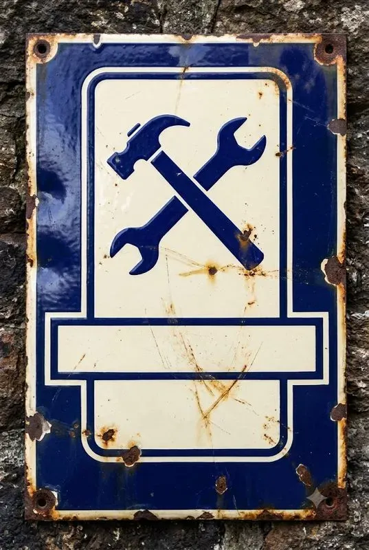 Vintage Enamel Sign Studios