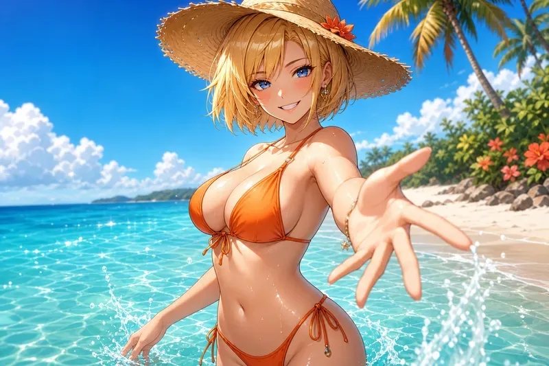 Anime Tropical Beach Glamours