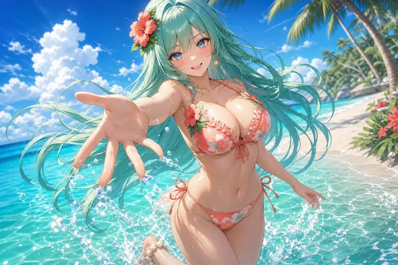 Anime Tropical Beach Glamours