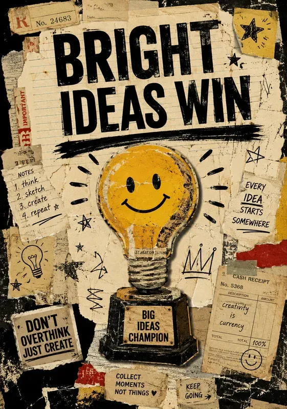 Vintage Collage Motivation Poster Packs