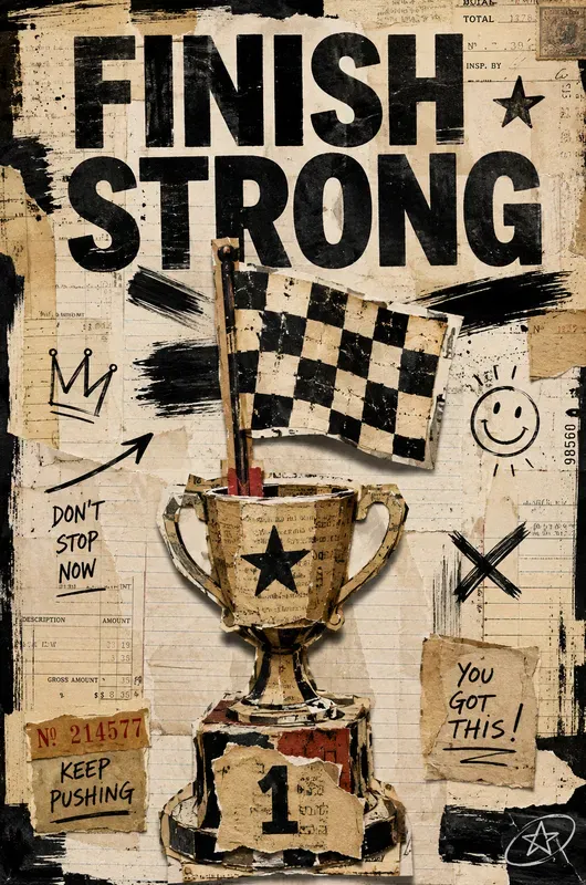 Vintage Collage Motivation Poster Packs